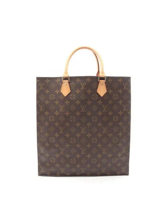 Louis Vuitton Tote Sac Plat Canvas Leather - Picture 1 of 11